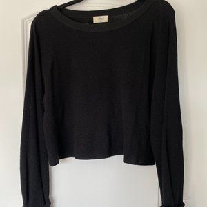 Wilfred Merino Wool Tie Sleeves Sweater Crop Top S